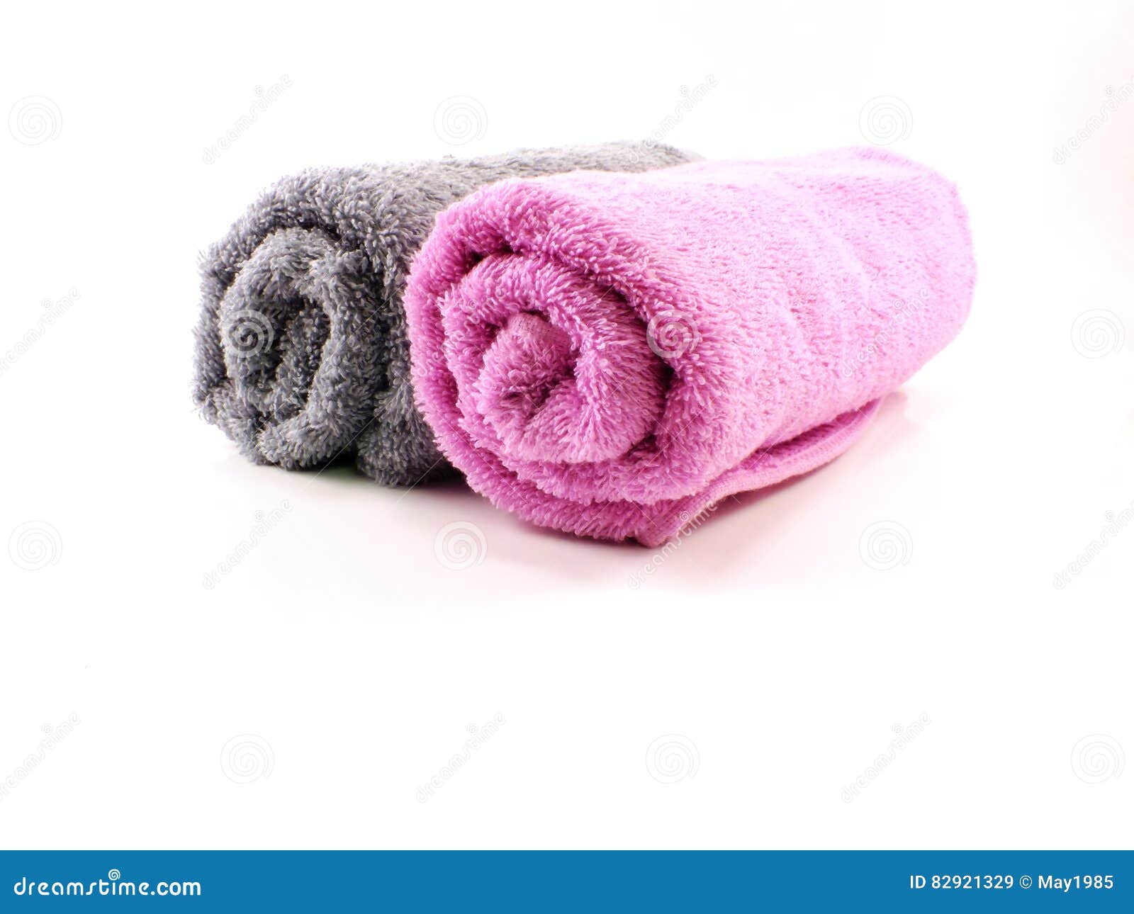Pink and Gray Towel Towel on the Background Stock Image Image of