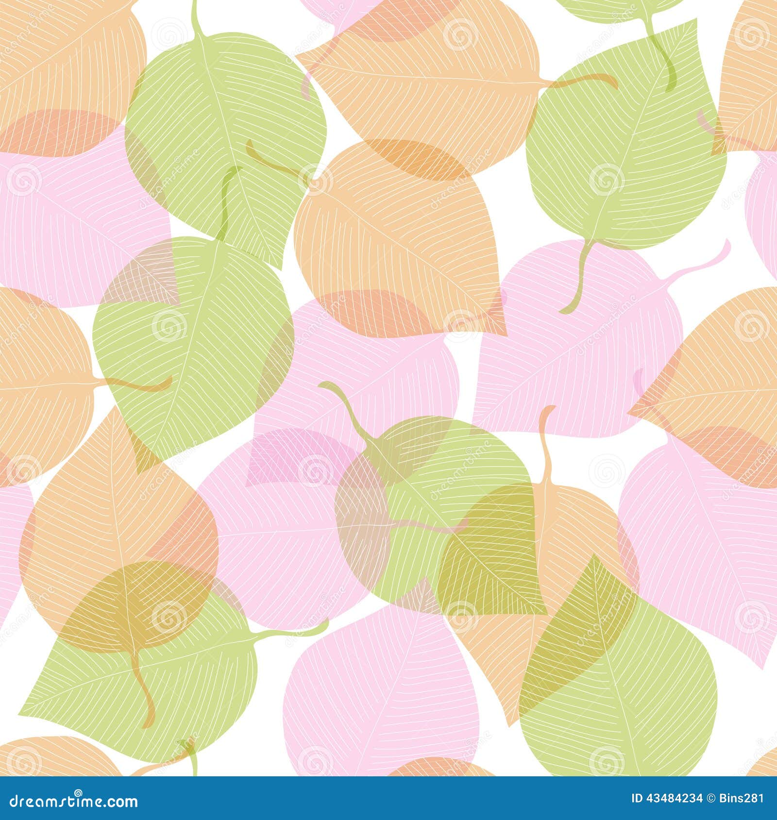 Pink and green leaf stock vector. Illustration of paper 43484234