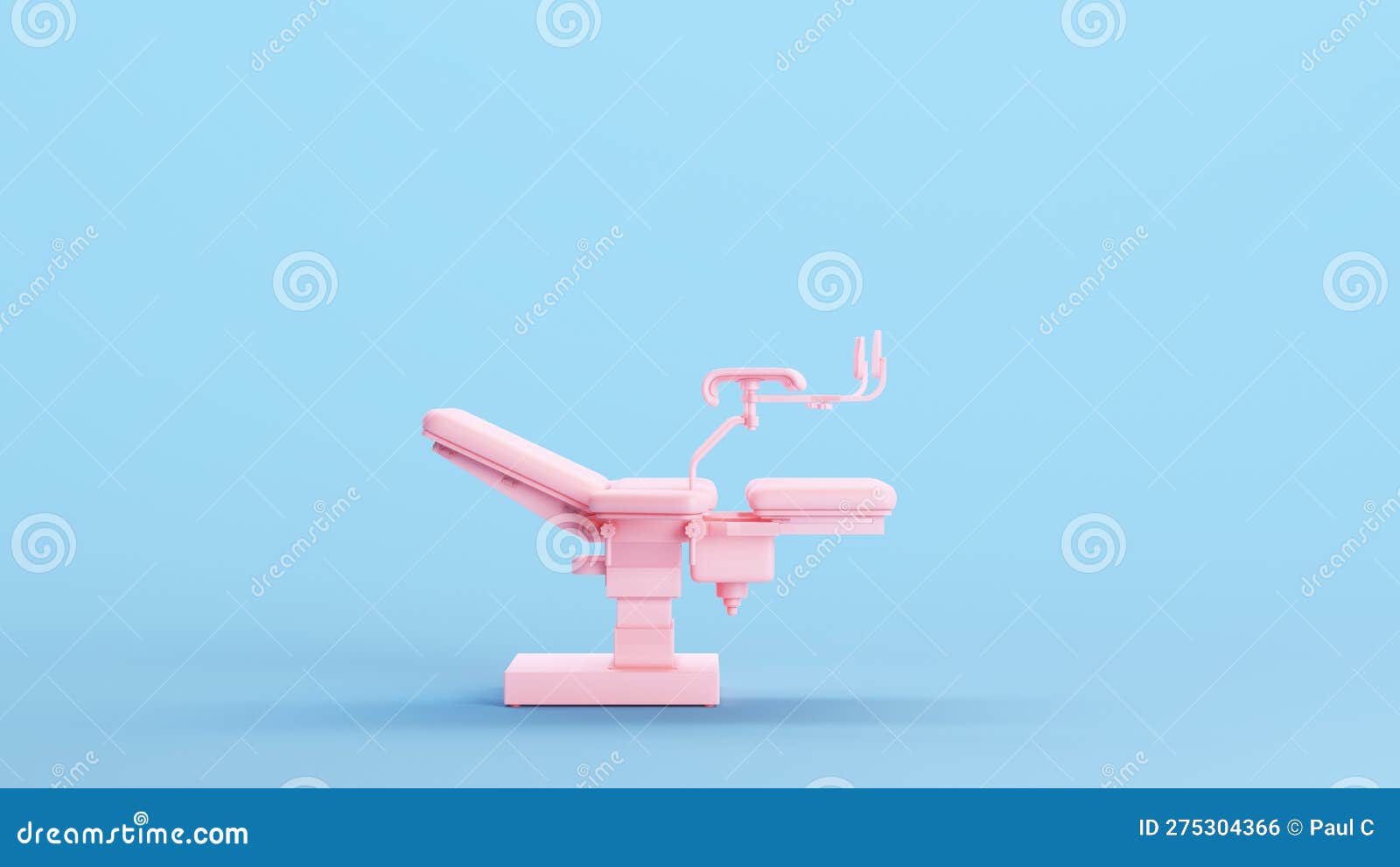 pink gynaecology obstetrics chair female health care reproductive systems specialist women's health clinic