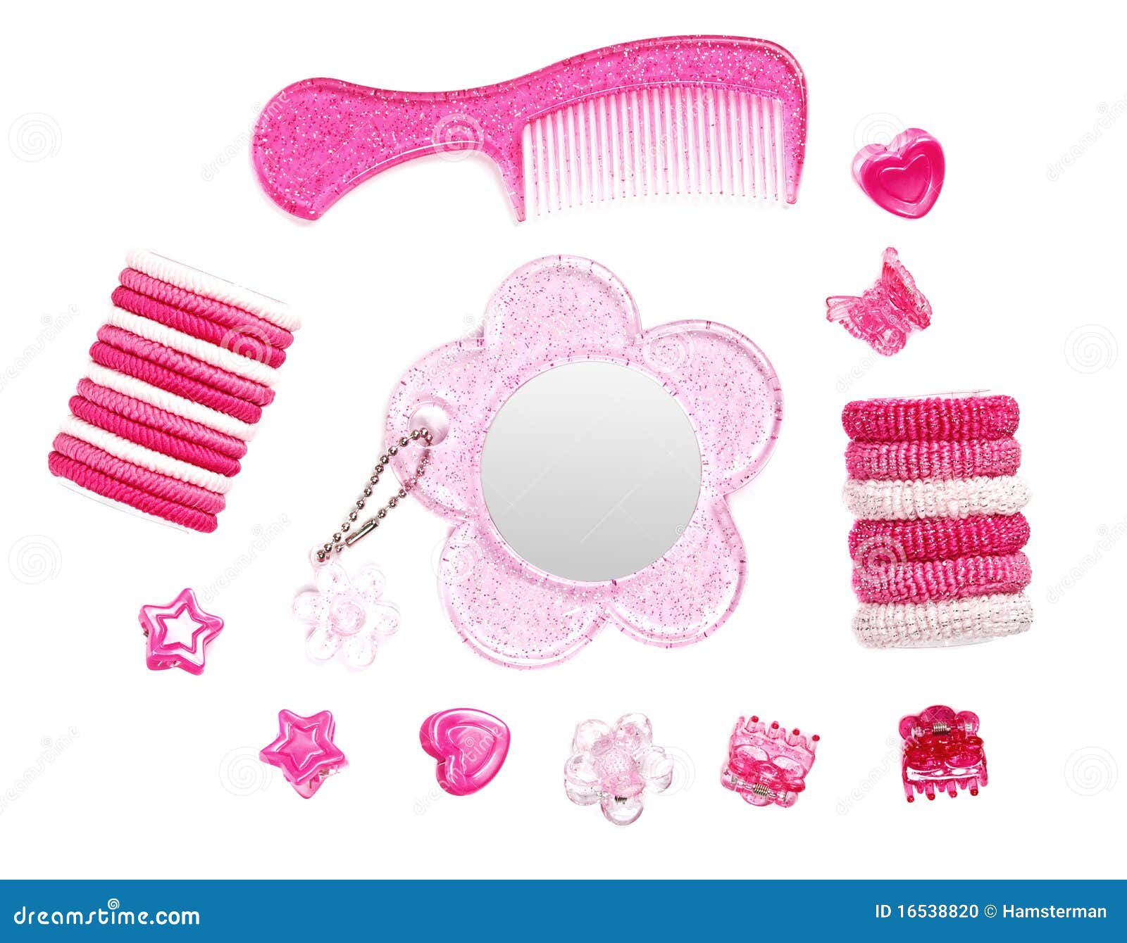 Pink Hairstyle Accessories Collection Stock Photo Image of hairstyle