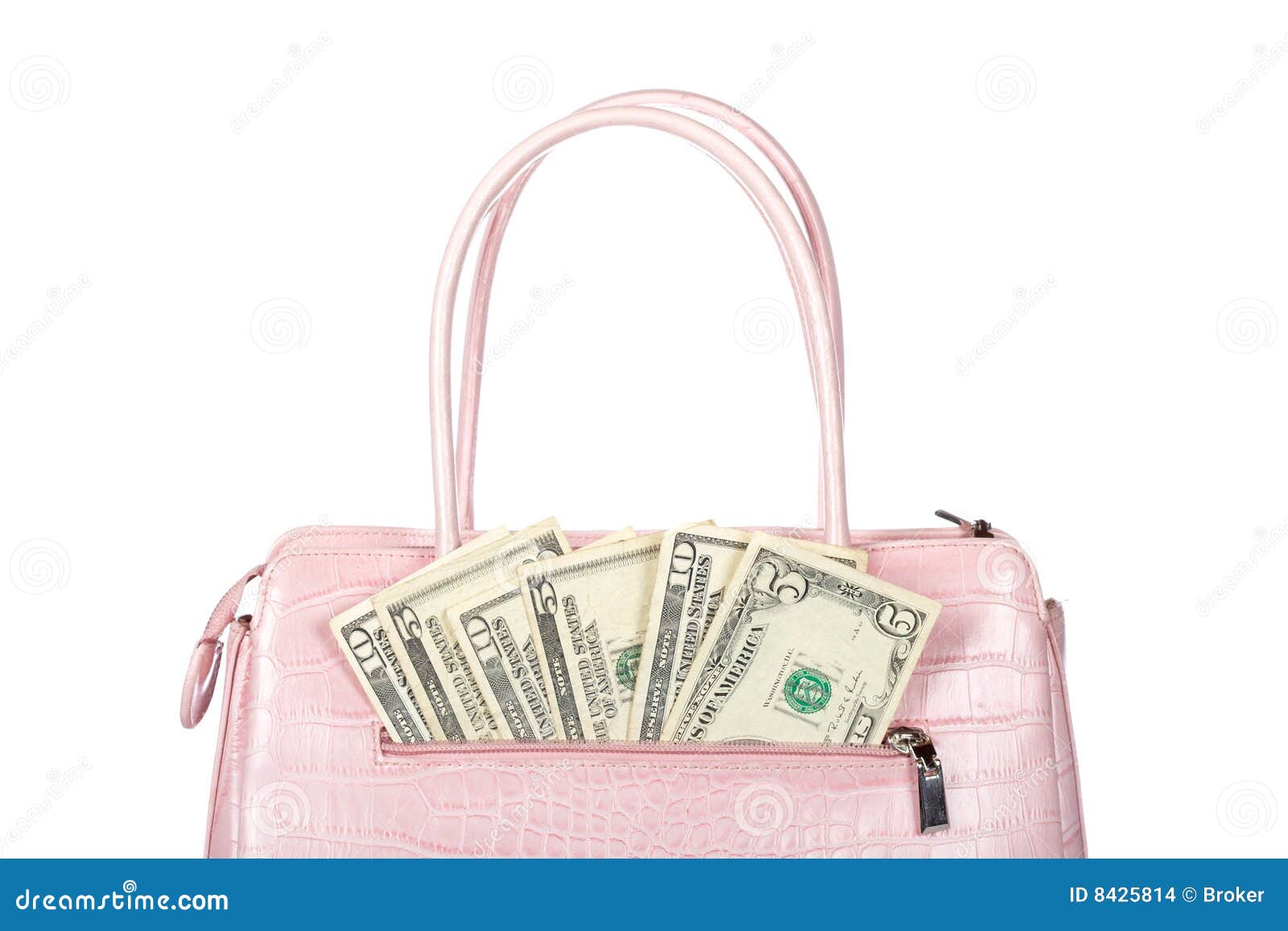 Pink handbag stock photo. Image of style, background, adult 8425814
