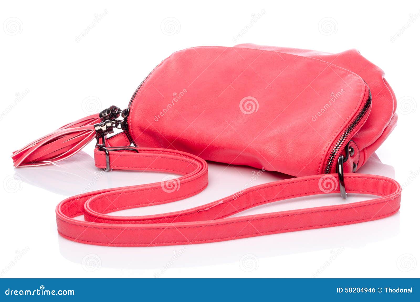 Pink handbag stock photo. Image of background, elegance 58204946