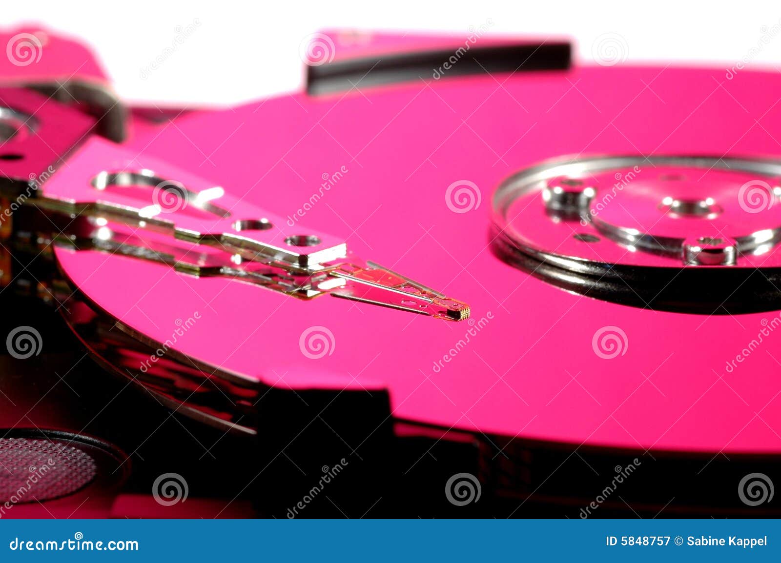 Pink hard drive stock image. Image of drive, colored, pink 5848757