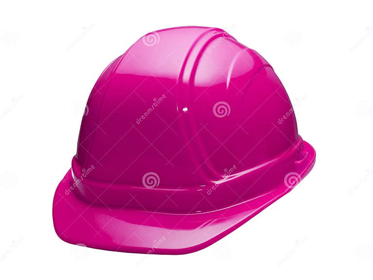 Pink Hard Hat stock image. Image of covering, construction 4469157