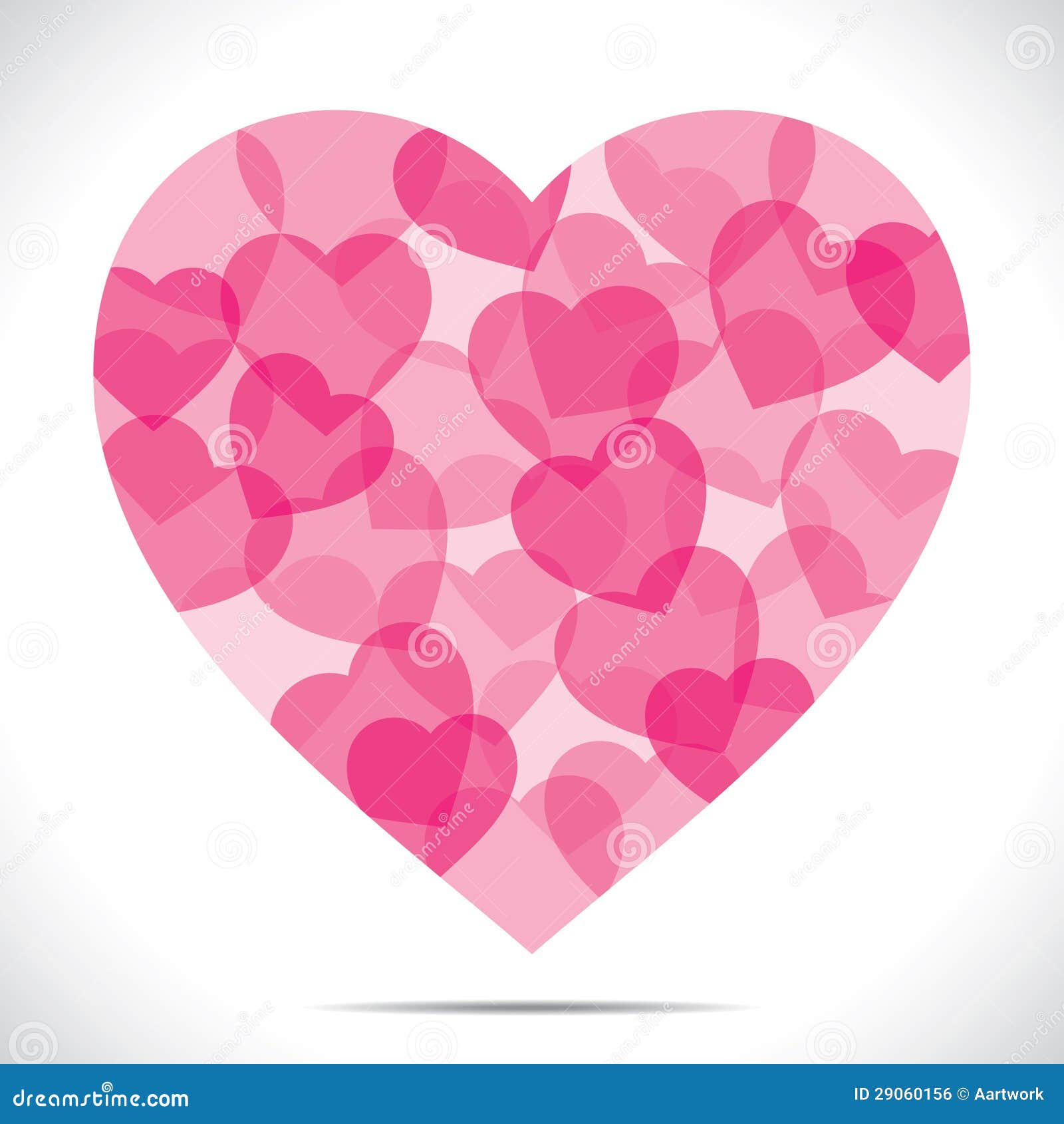 Pink Heart Make Big Heart Shape Royalty Free Stock Image Image 29060156