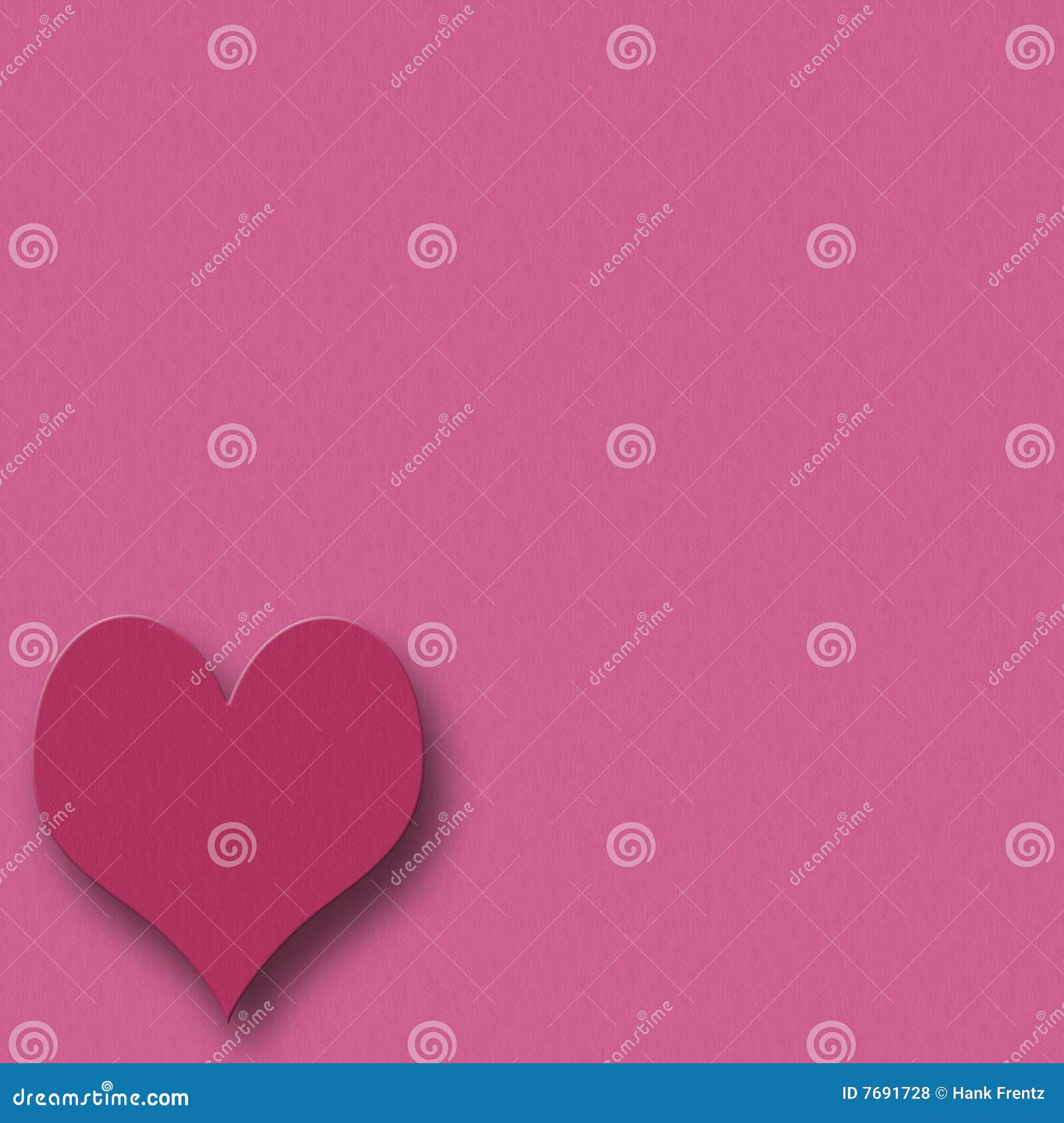 Pink Heart on Pink Background Stock Illustration - Illustration of ...