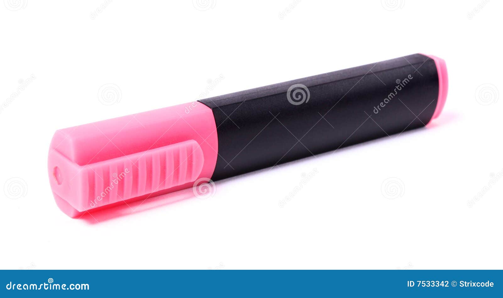Pink highlighter stock photo. Image of office, pattern 7533342