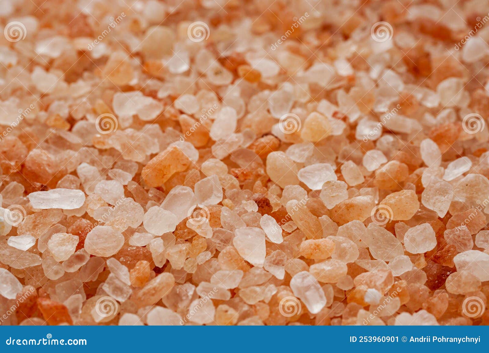 Pink Himalayan Salt on a White Background Stock Image Image of