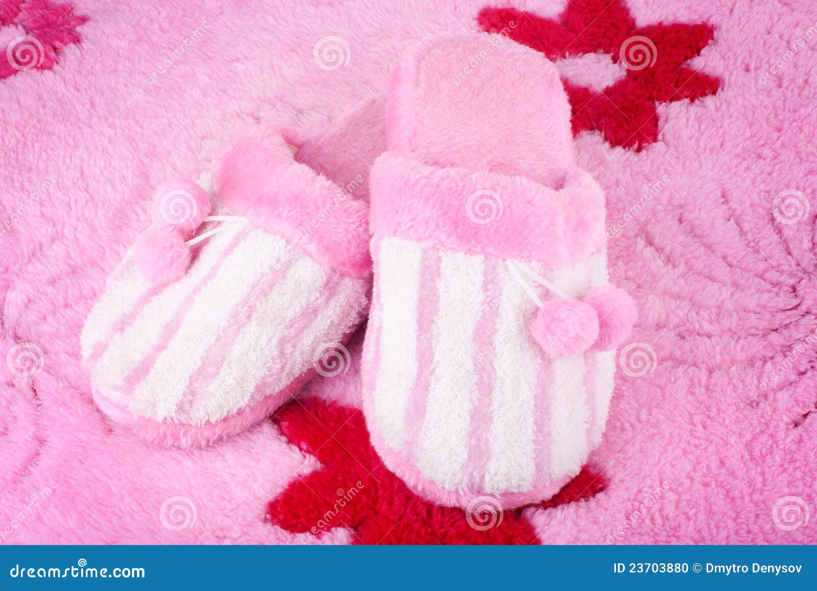 Pink home slippers stock photo. Image of domestic, fluffy - 23703880