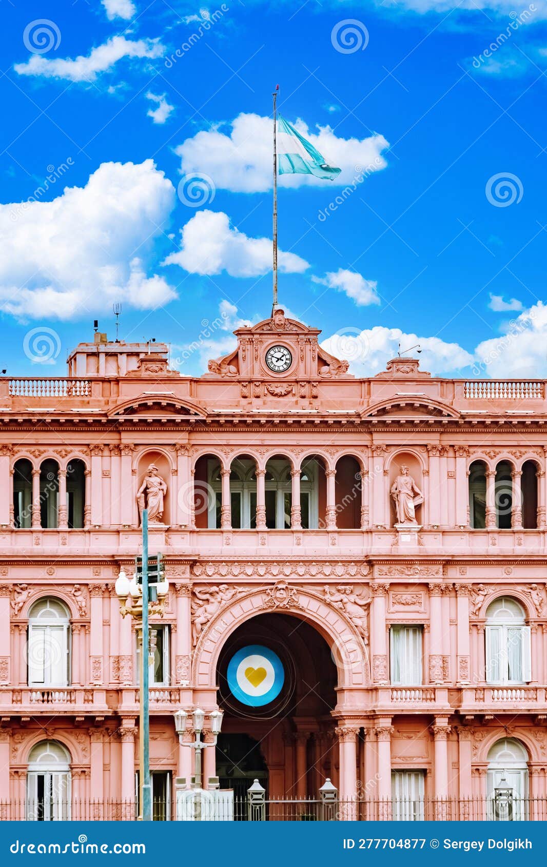 the pink house casa rosada also known as government house casa de gobierno. vertical
