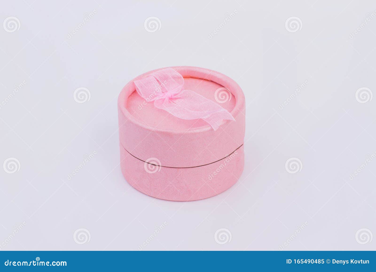 Pink Jewelry Gift Box Isolated. Stock Image - Image of festive, gift ...