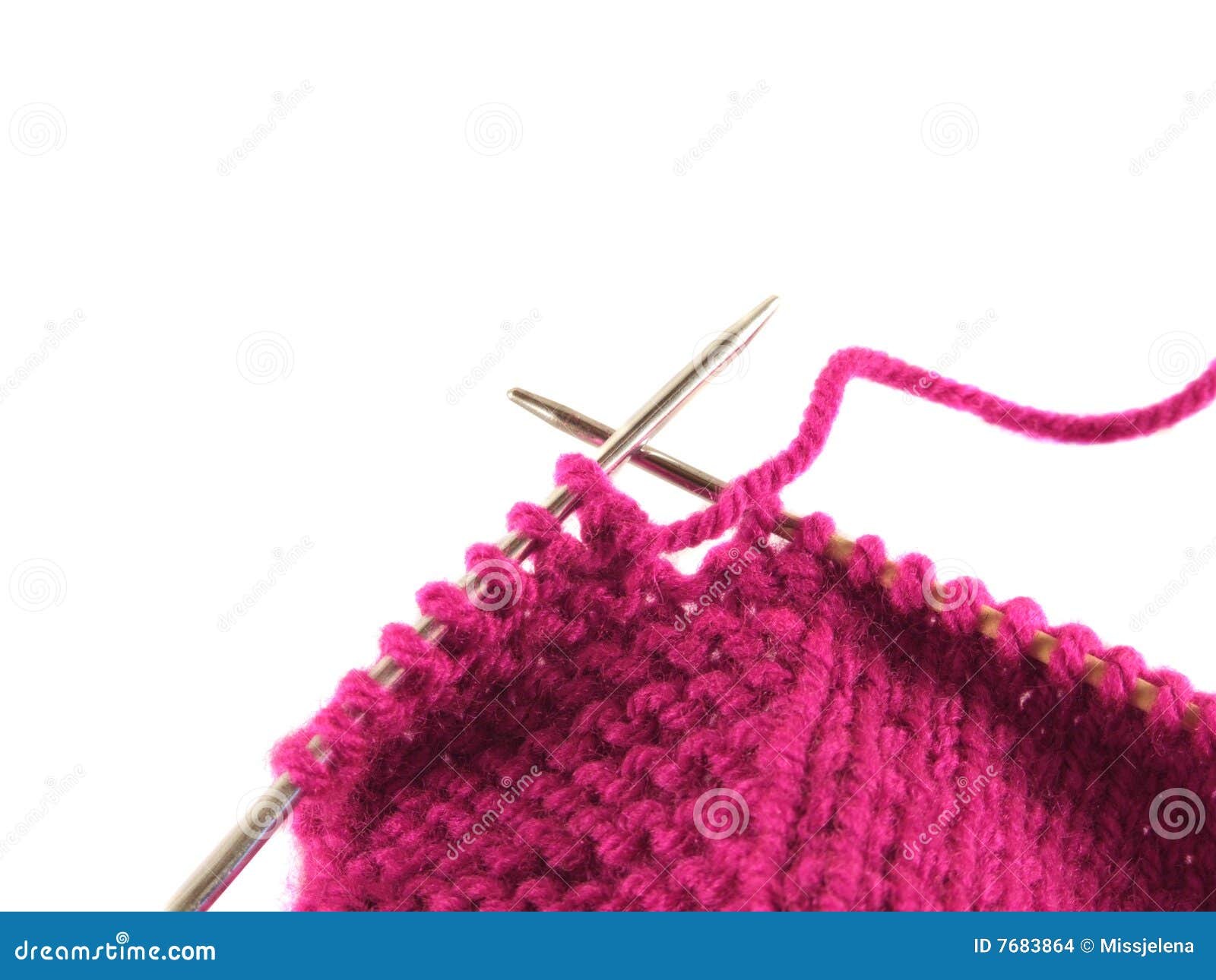 Pink Knitting stock photo. Image of needlework, fabric - 7683864