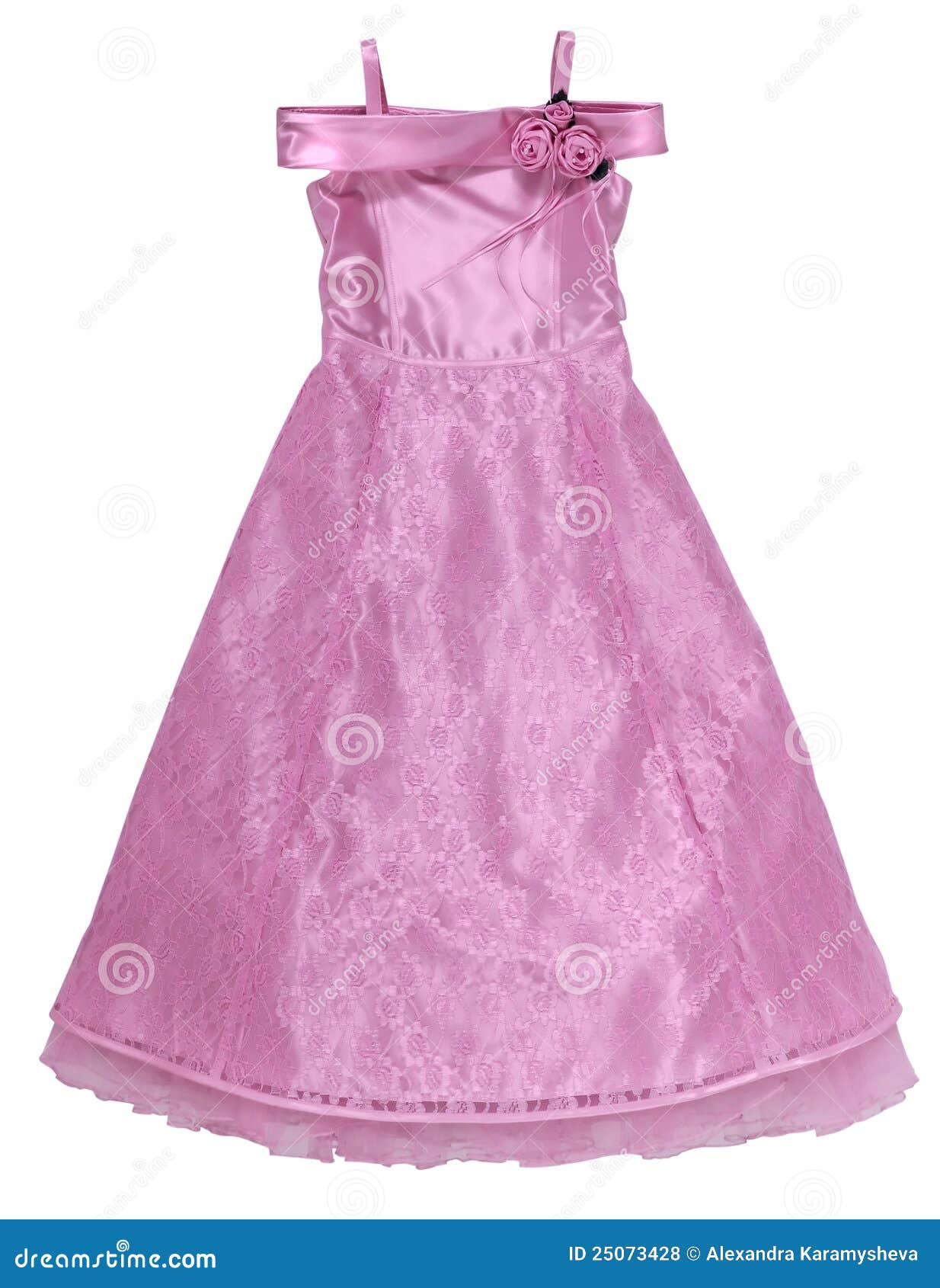 Pink lace dress stock photo. Image of floral, handmade - 25073428