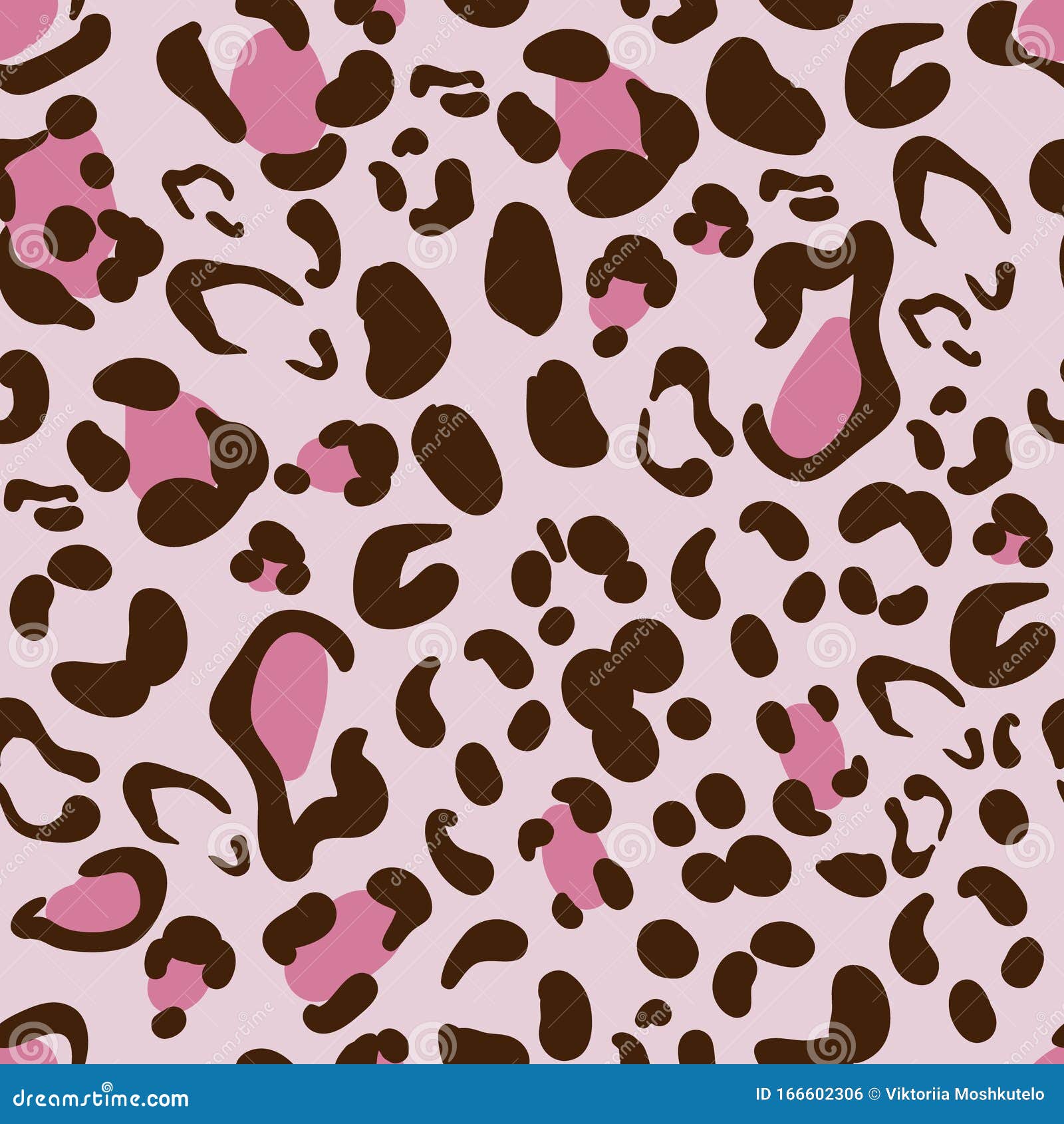 Pink Leopard Pattern Design. Animal Skin Texture Stock Illustration ...