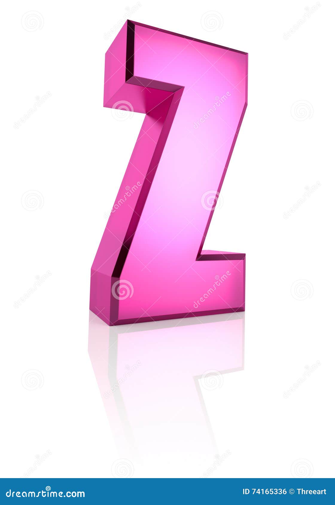 Pink Letter Z stock illustration. Illustration of font 74165336
