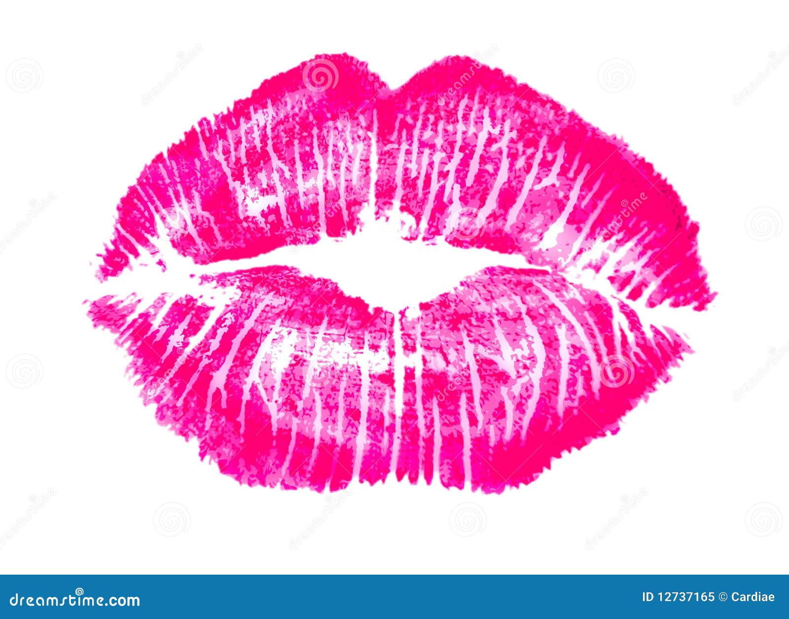 Pink Lip Print Royalty Free Stock Photo Image 12737165