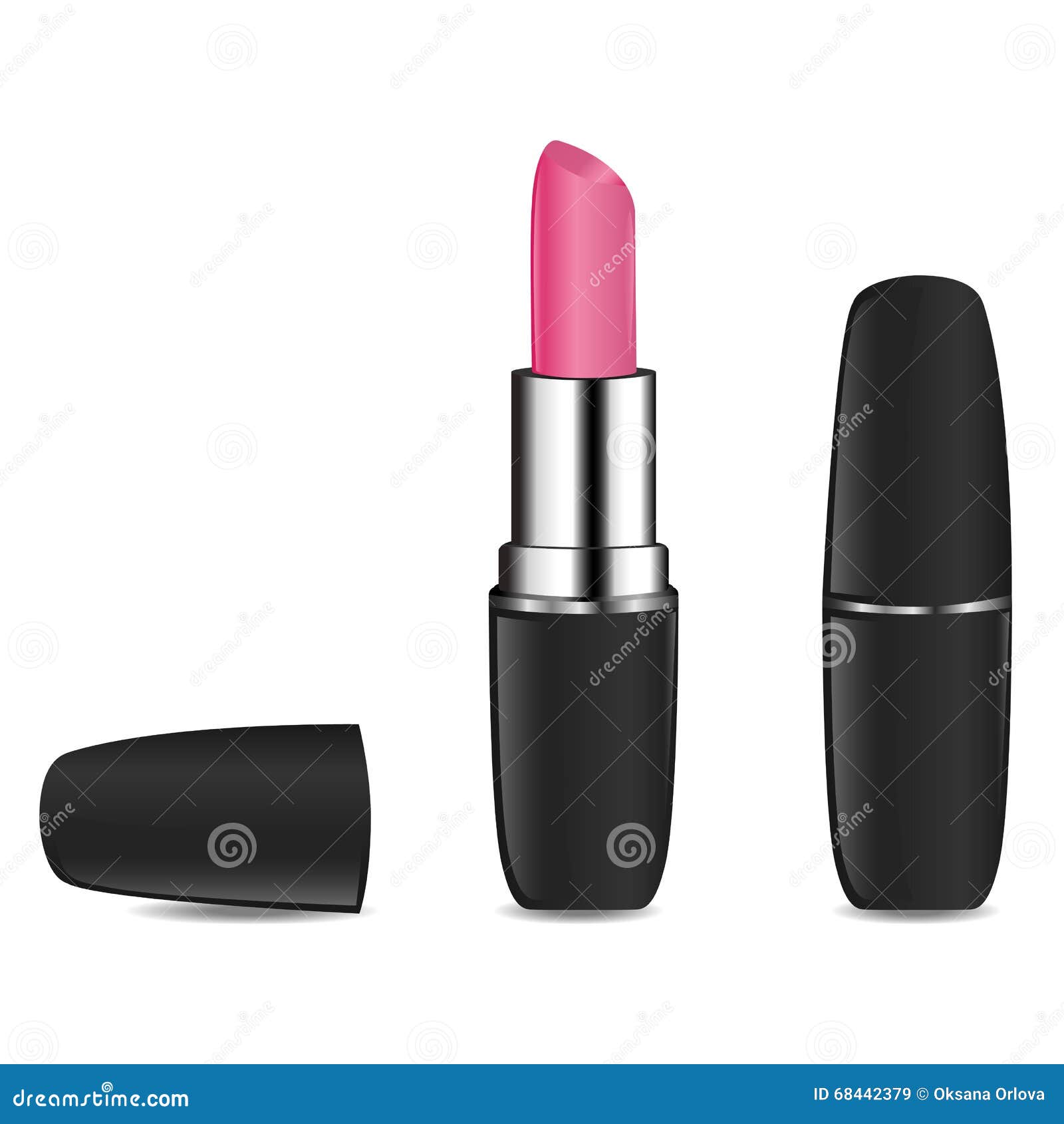 Pink lipstick stock illustration. Illustration of lipstick 68442379