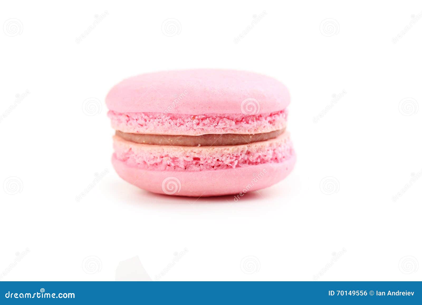 Pink macaron stock photo. Image of confectionery, close - 70149556