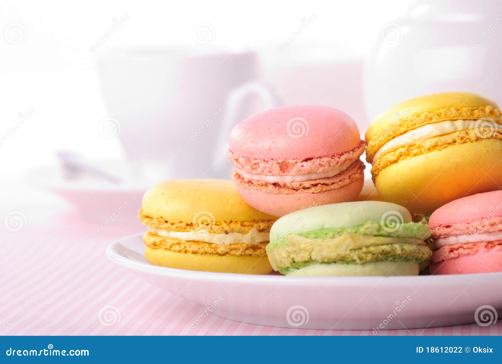 Pink macaroones stock photo. Image of bright, food, snack - 18612022