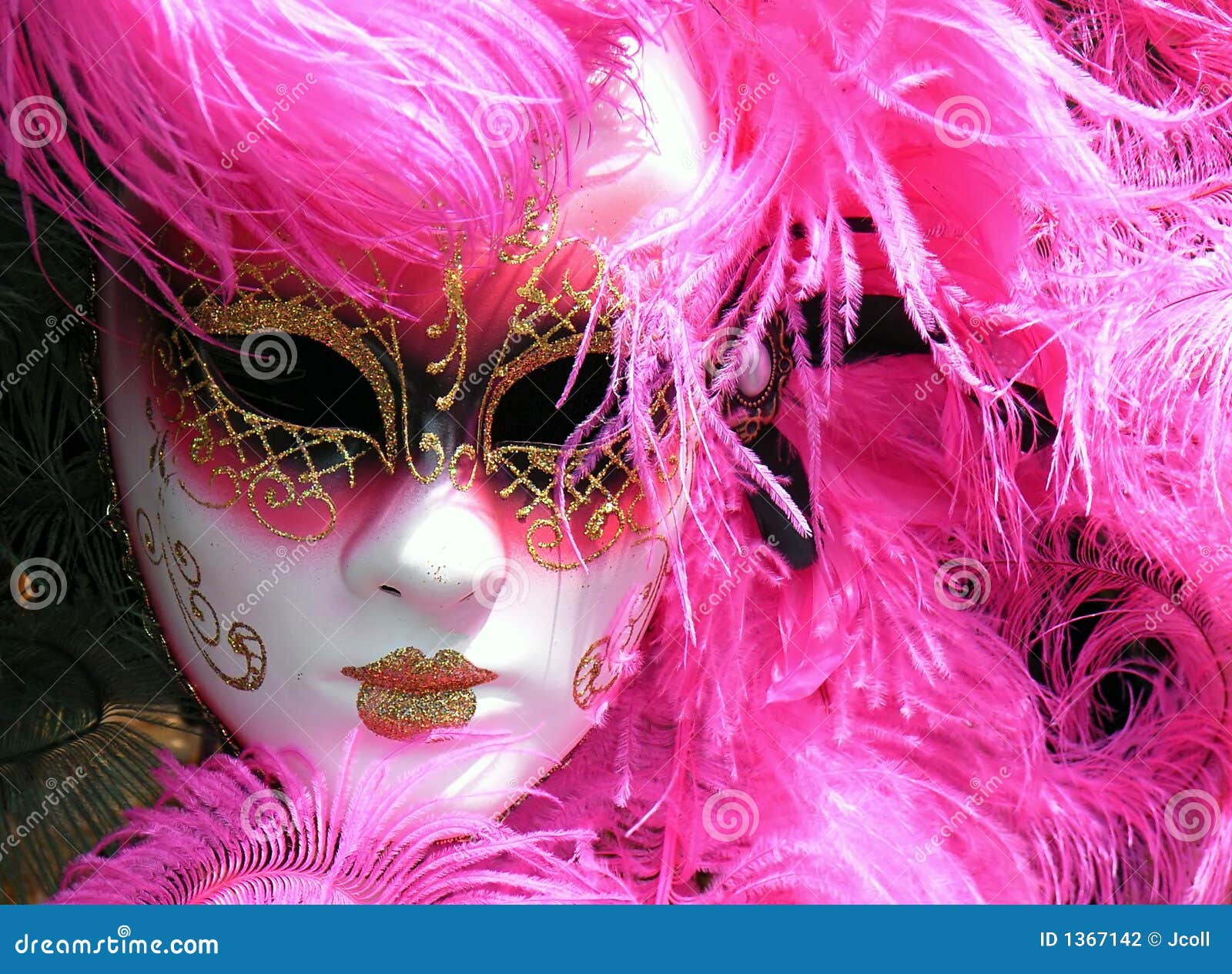 Pink Mask stock photo. Image of hide, colorful, glamour 1367142