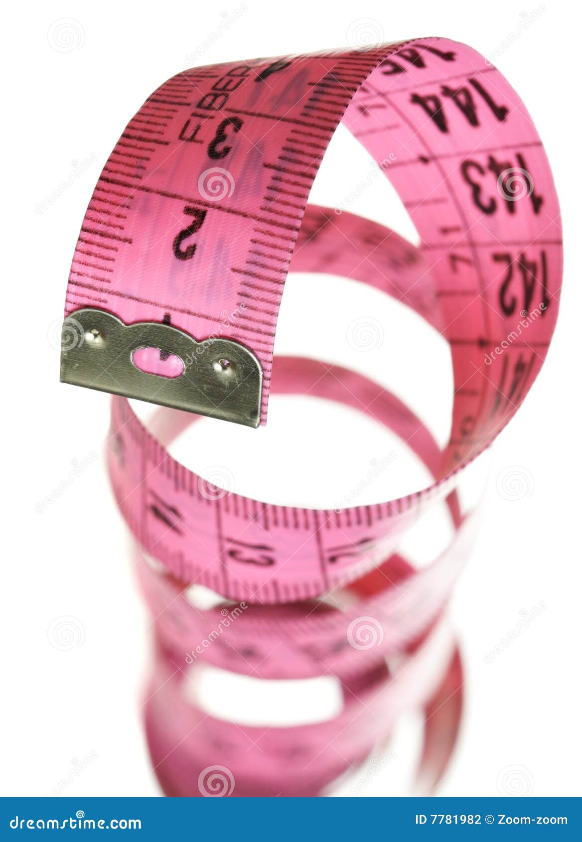 Pink Measuring Tape Isolated On White Background Stock Photo, Picture and  Royalty Free Image. Image 61847596.