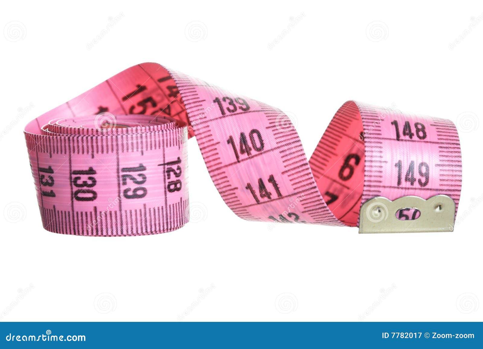 Premium Photo  Pink measuring tape isolated on white background