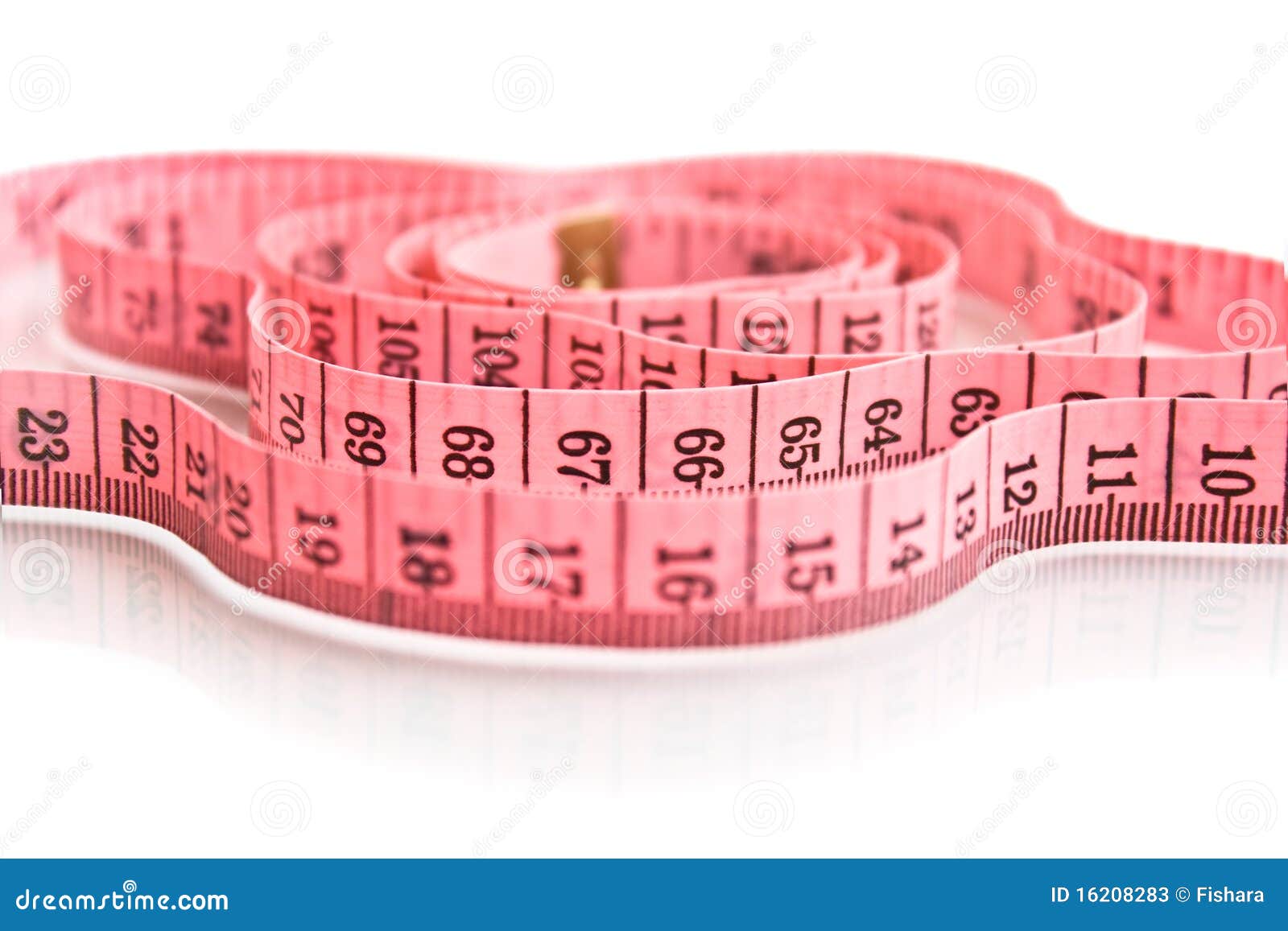 Premium Photo  Pink measuring tape isolated on white background