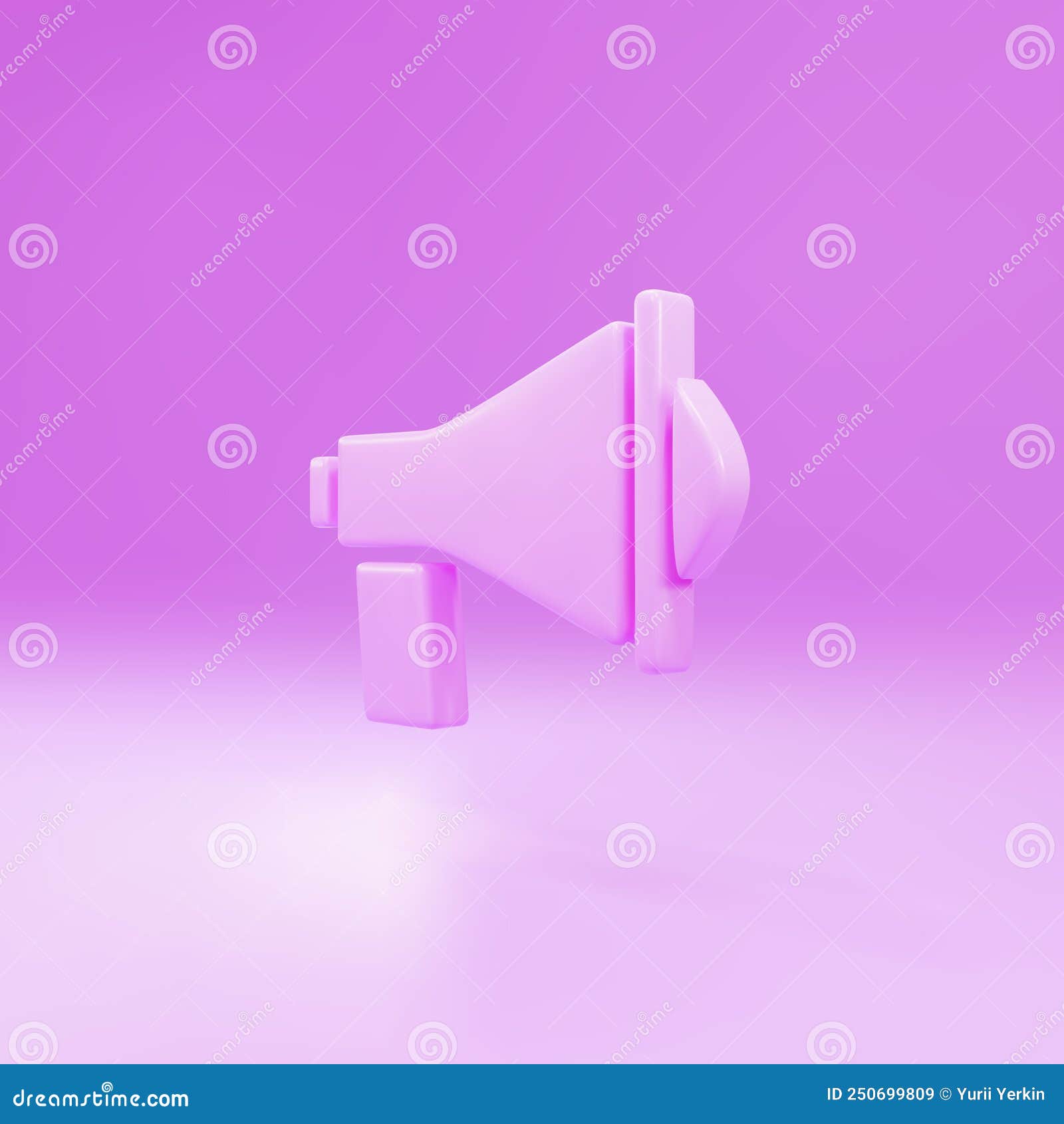 Pink Megaphone Icon Isolated on Pink Background. Speaker Sign. Vector