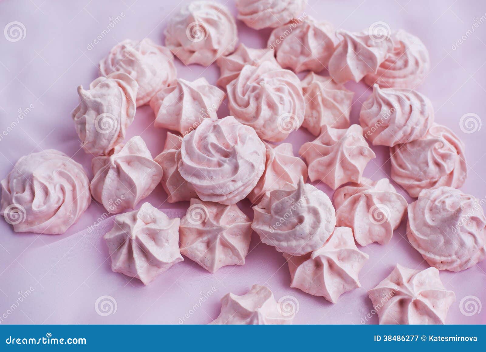 Pink meringues stock image. Image of baked, glass, cookies 38486277