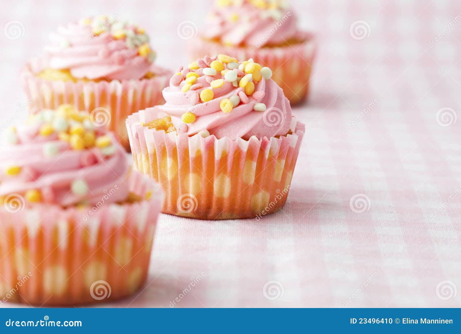 Pink muffins stock photo. Image of sweet, swirl, muffin - 23496410