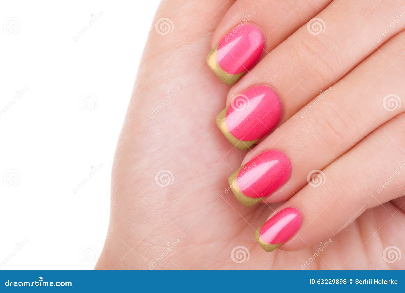 Pink nail polish. stock photo. Image of aesthetics, acrylic 63229898