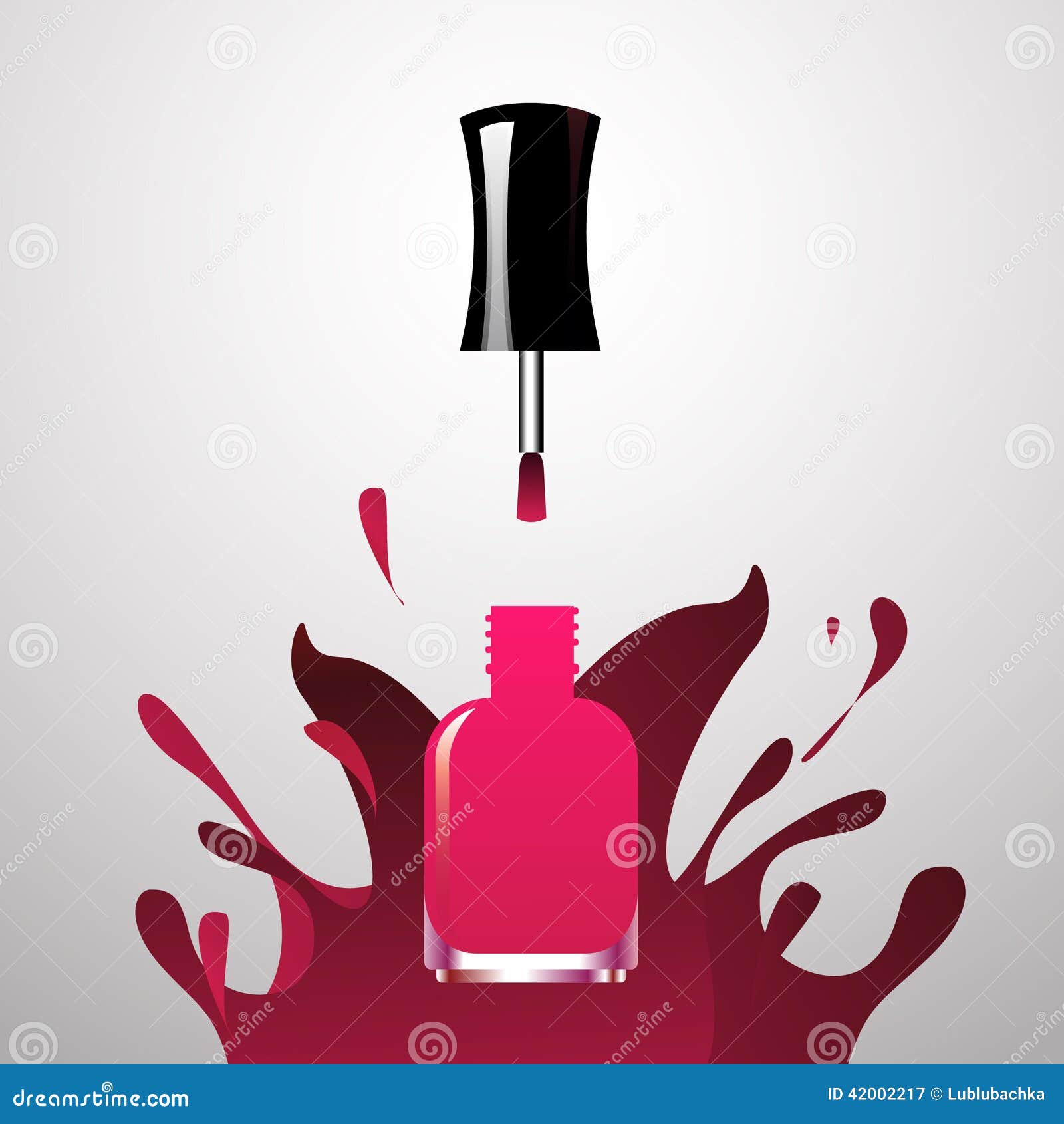 Nail Polish Paint Gradient Light Red Marketing Powerpoint Background For  Free Download - Slidesdocs
