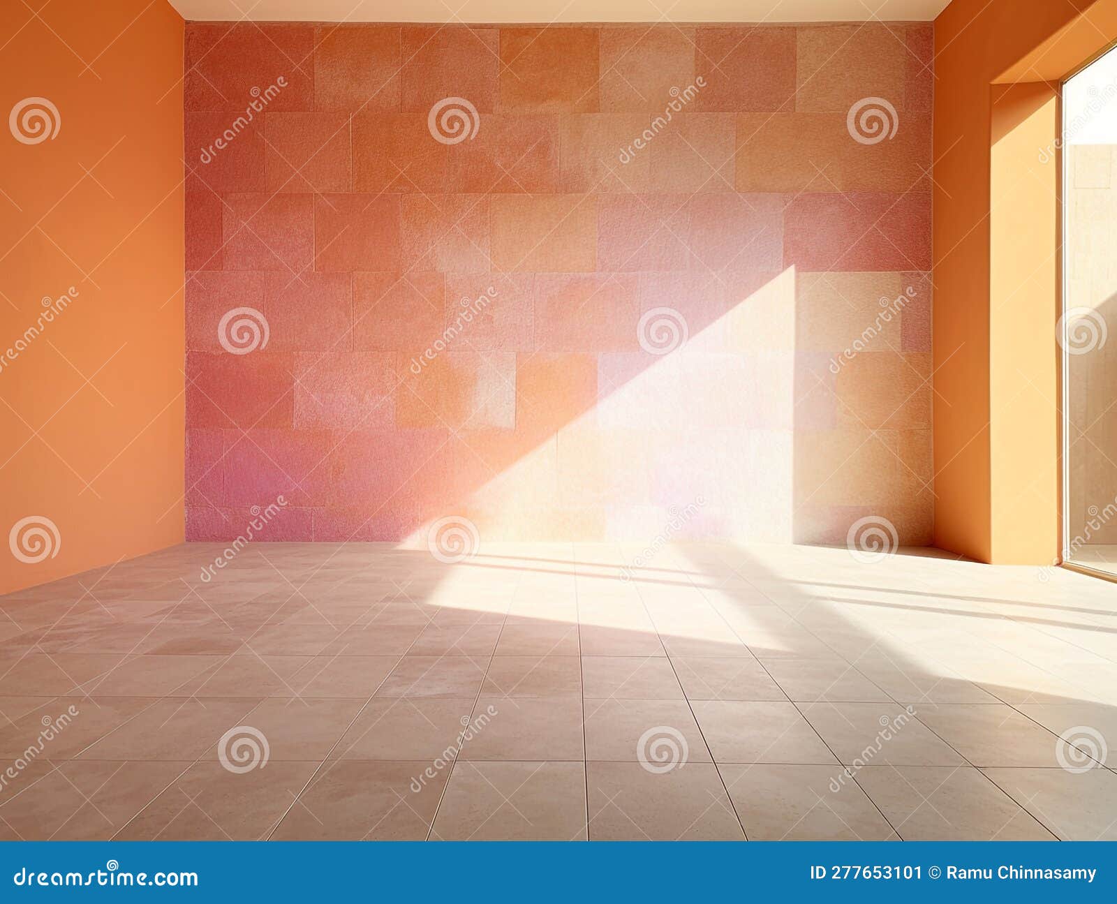 Pink and Orange Wall Texture Background Stock Illustration