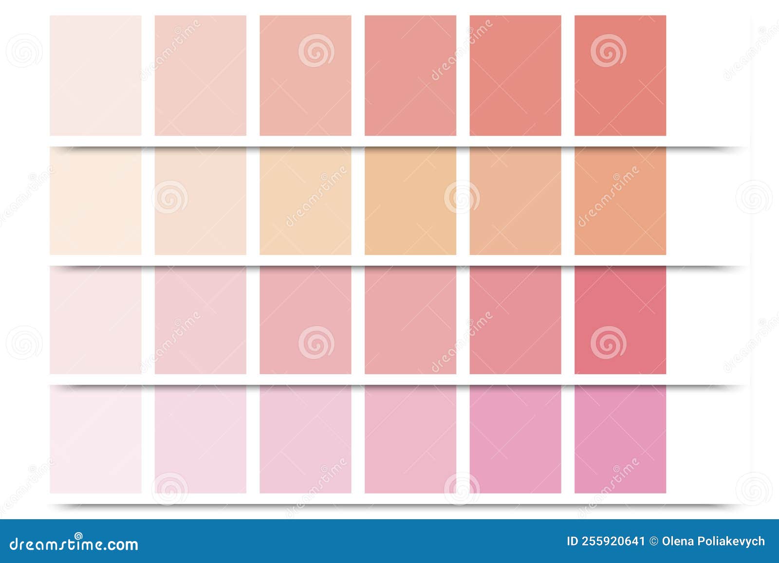 Pink Palette. Color Palette Concept. Flyer Design. Vector Illustration ...
