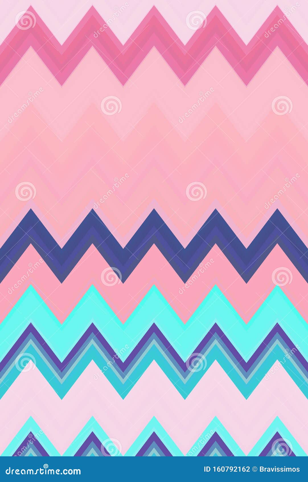 Pink Pattern Background Chevron Zigzag. Rosy Texture Stock Illustration Illustration of