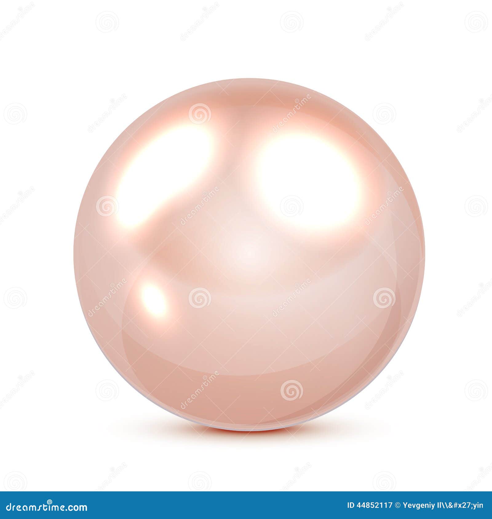 Pink Pearl Stock Vector Image 44852117