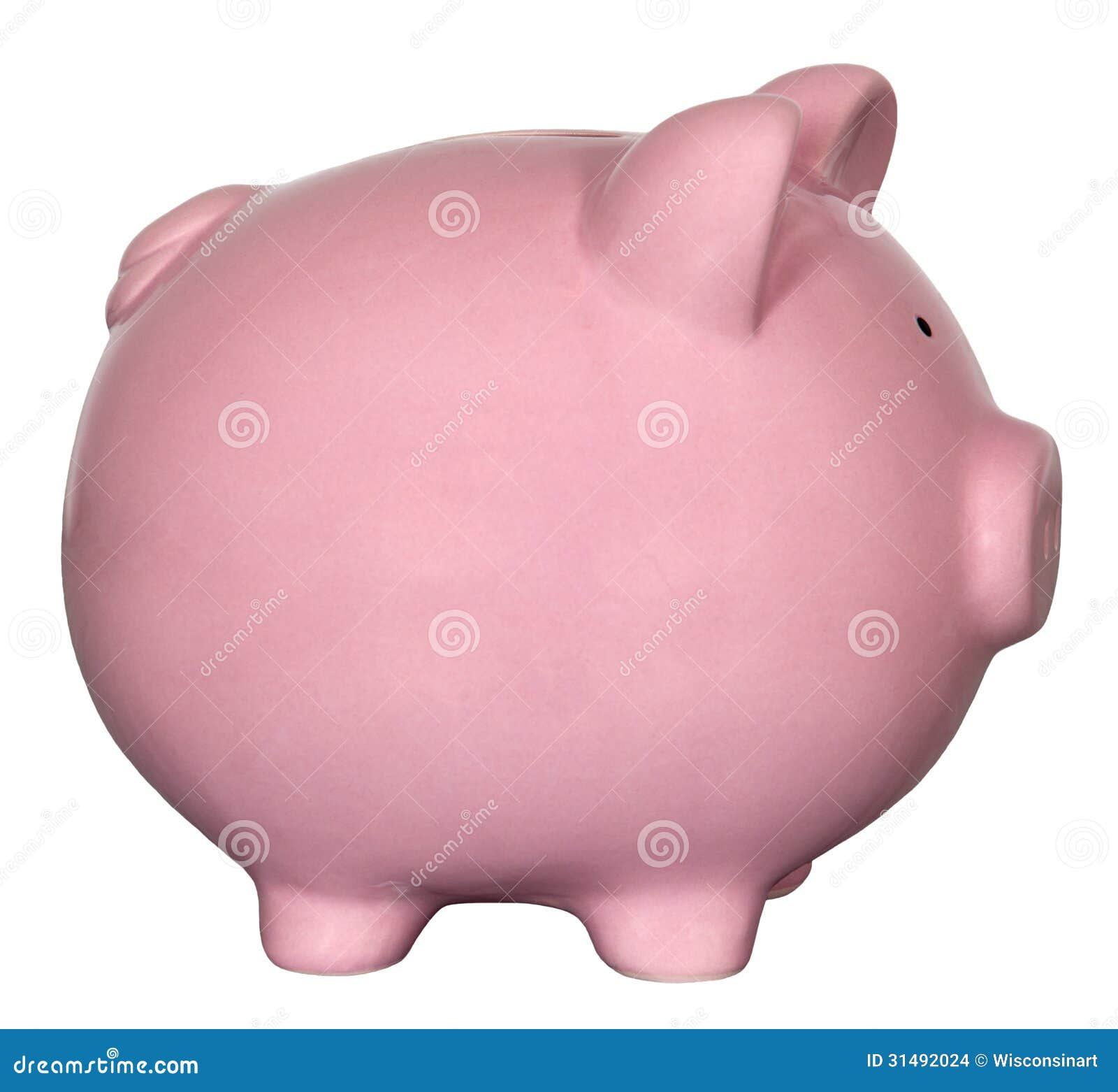 pink piggy bank 