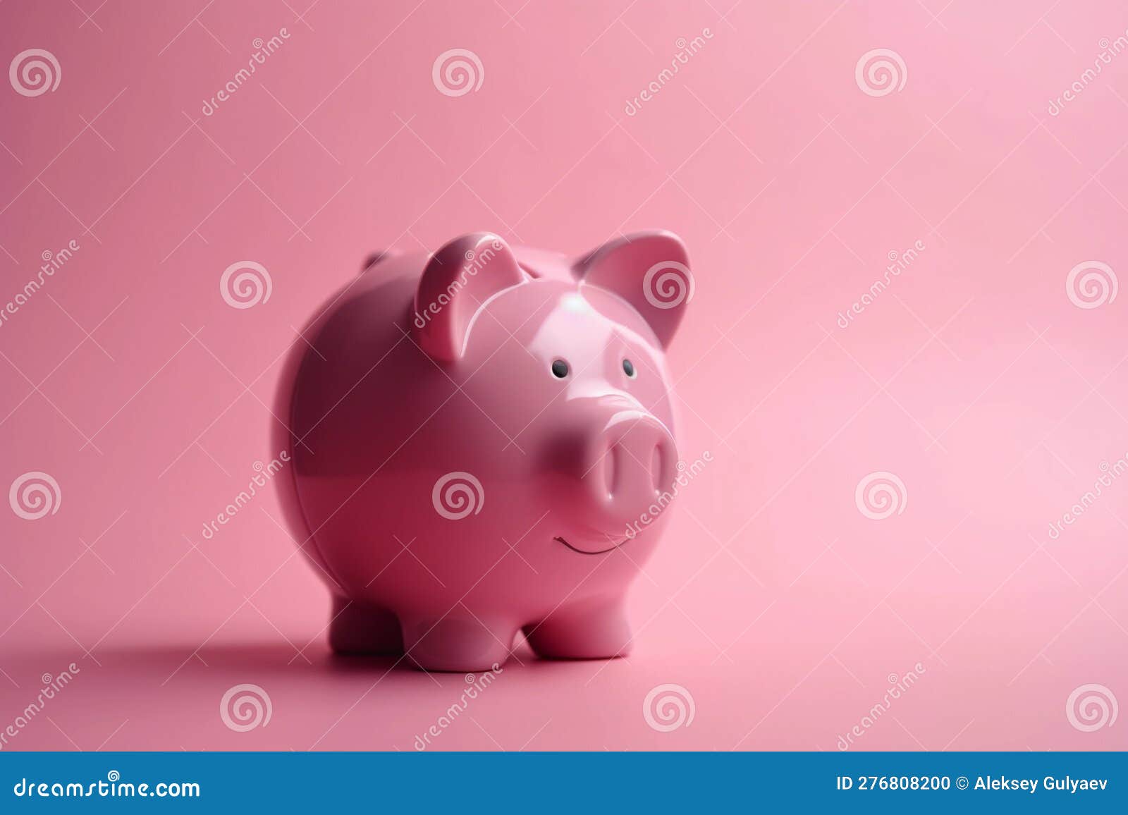 a pink piggy bank pink tax ai generation