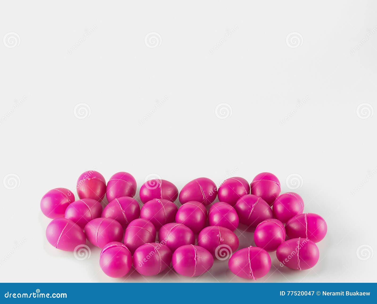 Pink Plastic Balls Isolated on White Background. Stock Image Image of injection, material