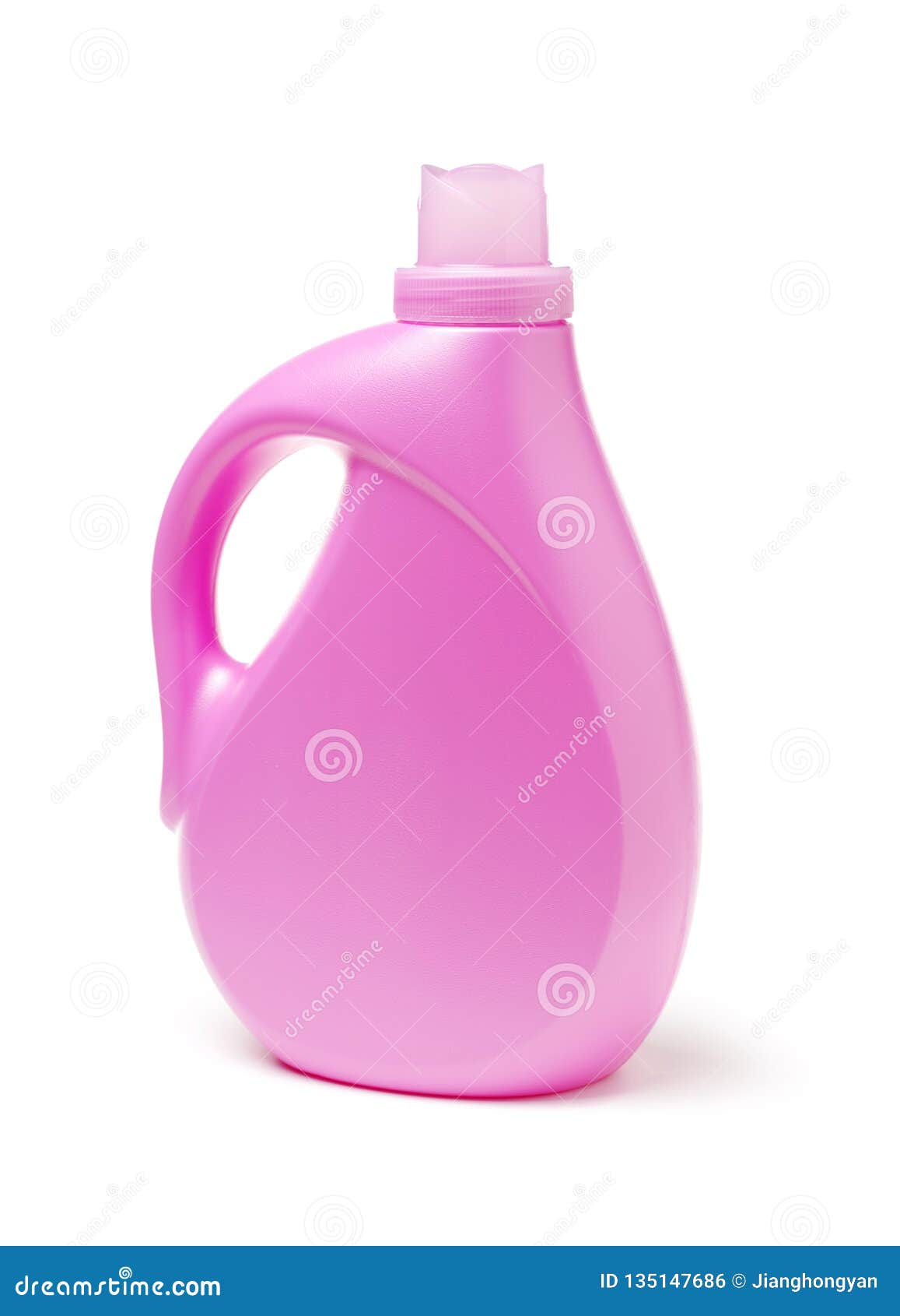 Pink plastic bleach bottle stock photo. Image of container 135147686