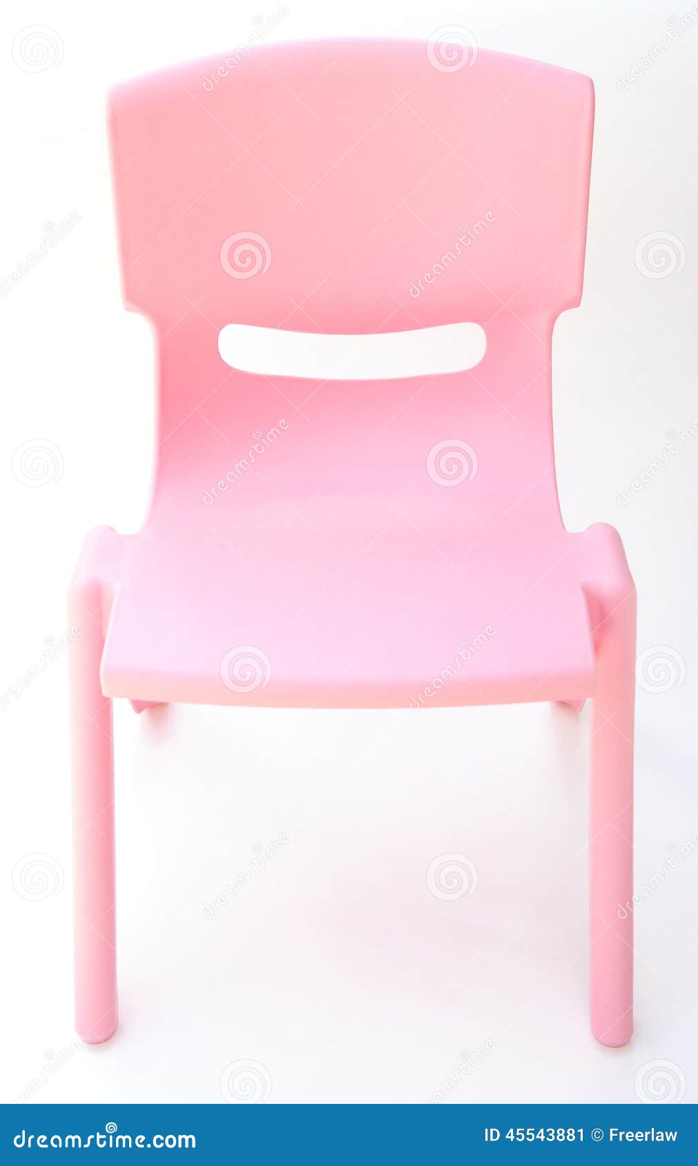 Pink Plastic Chair for Children Stock Image Image of garden, nature