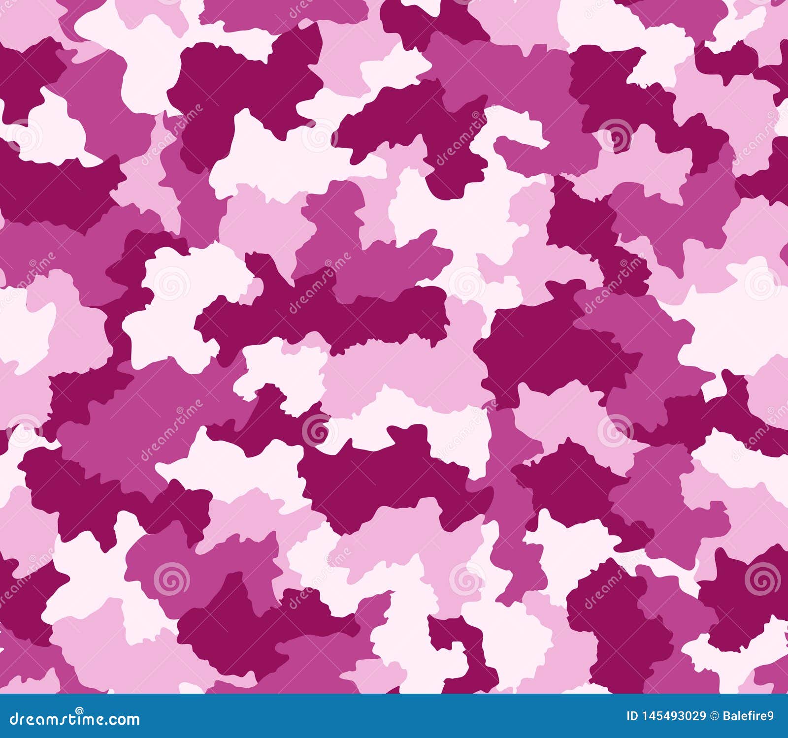 Pink & Purple Camouflage Seamless Pattern Stock Illustration