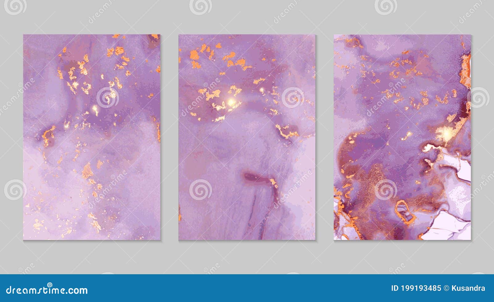 Pink, Purple and Gold Marble Abstract Backgrounds in Alcohol Ink ...