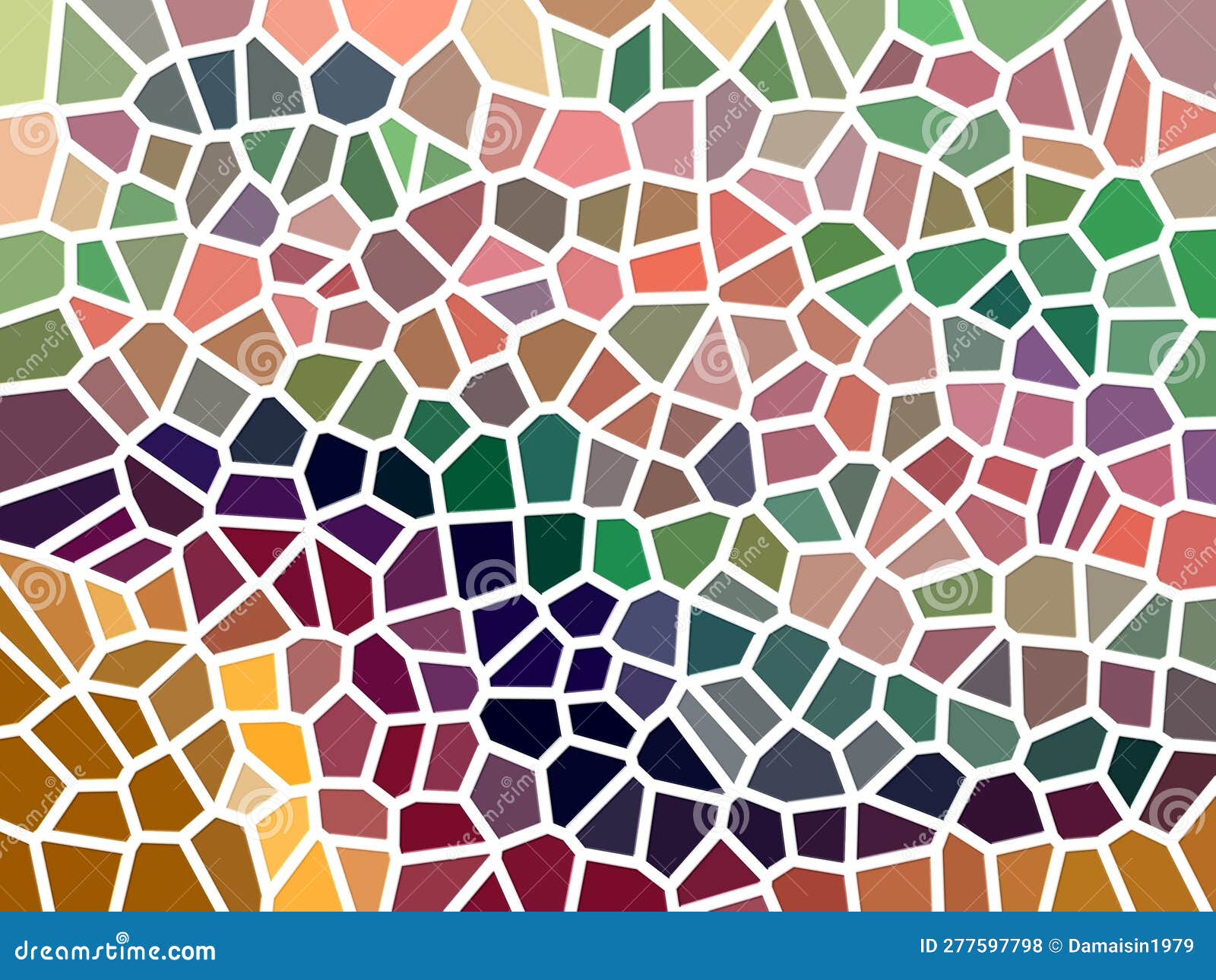 Colorful Hexagons, Wax Geometries, Forms, Colorful Abstract Background