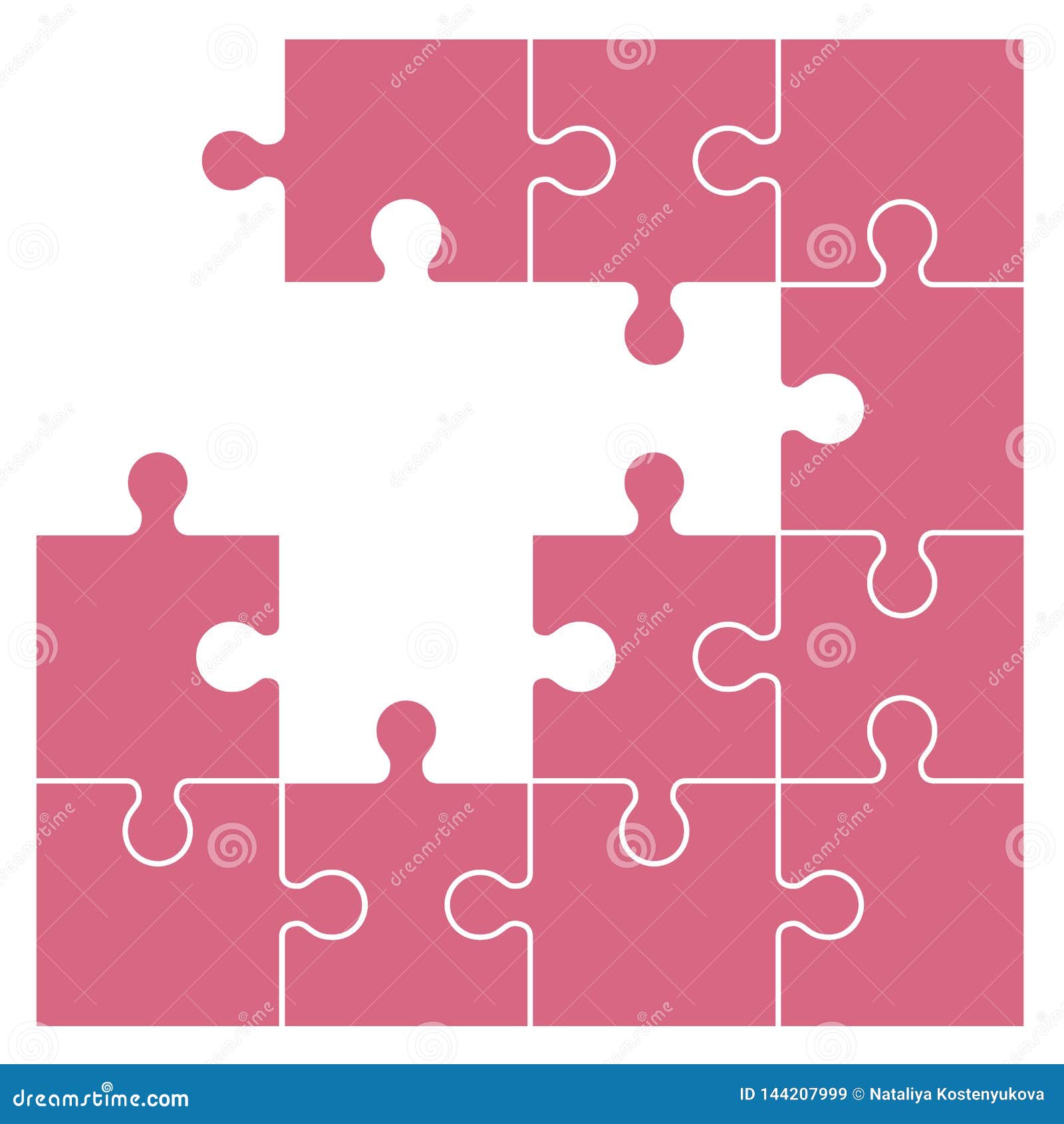 Set Of Puzzle Pieces Cartoon Vector CartoonDealer 144207999 set-of-puzzle-pieces-cartoon-vector-cartoondealer-144207999