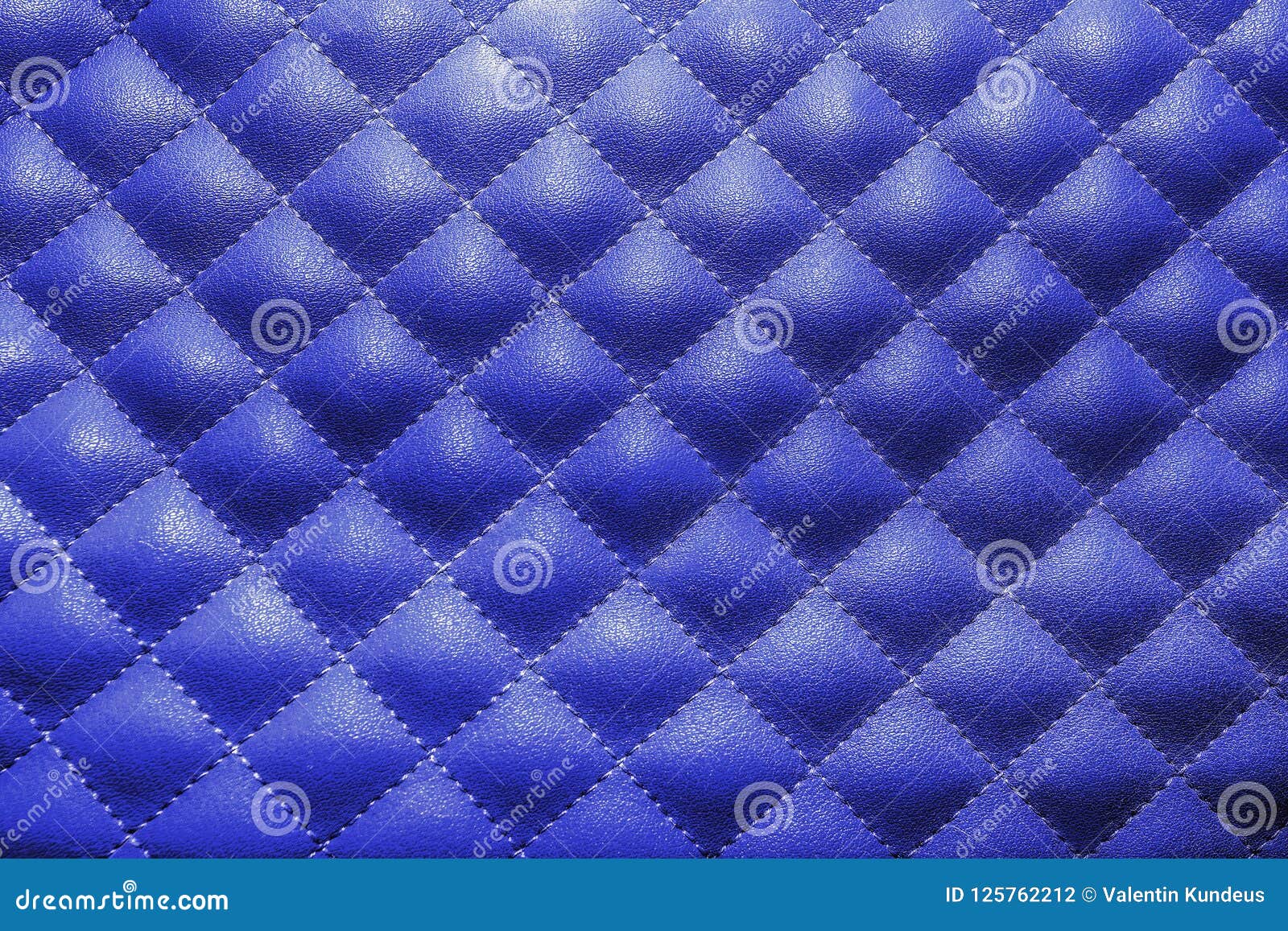Pink Quilted Leather. Stylish Background Pattern. Stock Photo Image