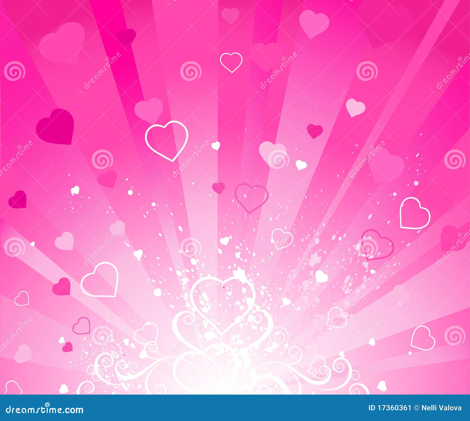 pink radiant background