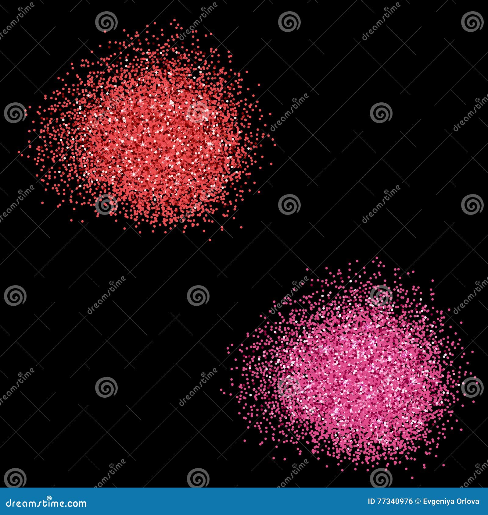 Pink and Red Glitter Background, Shiny Texture Stock Vector