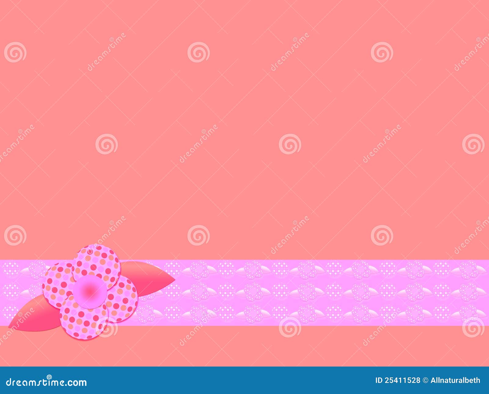 Pink Retro Flower Background Stock Illustration Illustration of