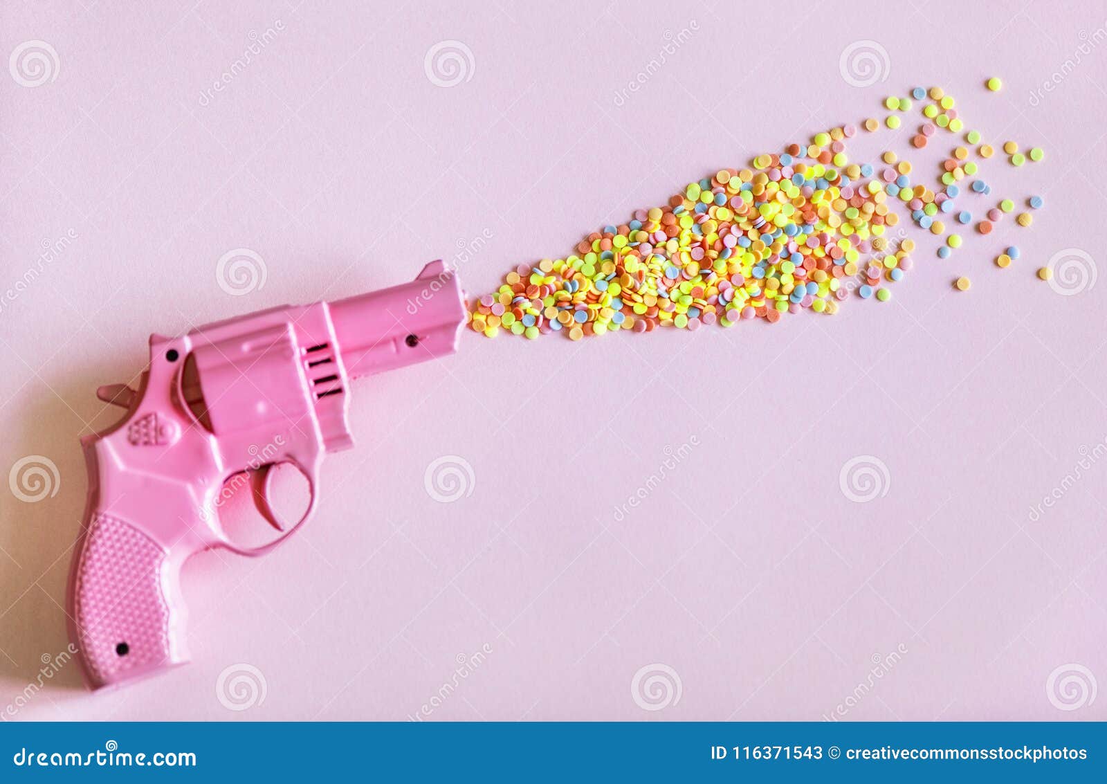 Pink Revolver Gun Picture Image